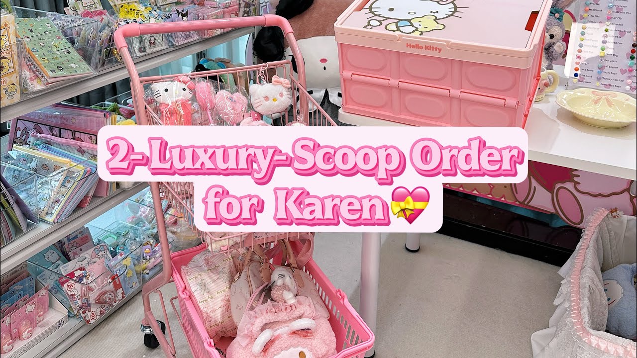 Packing a 2-Scoop Luxury Mystery Box 💗 Mostly Pink Vibes + 4 Scratch Cards | Karen’s Order #2450