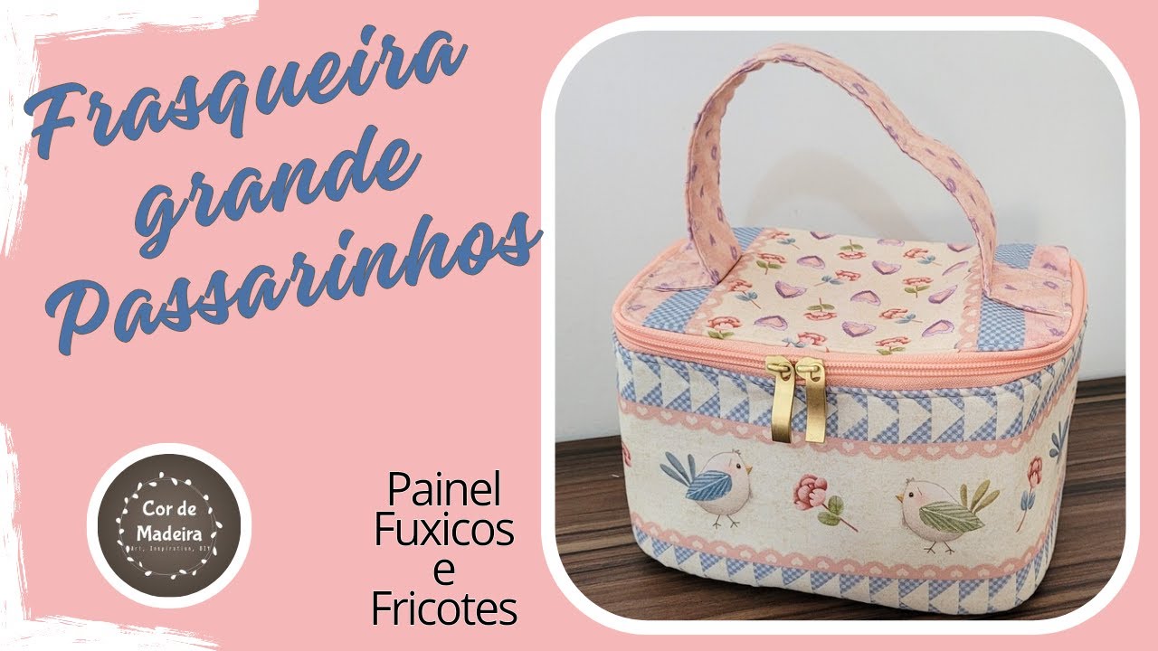 Como fazer a frasqueira Passarinhos da Fuxicos e Fricotes #artesanato #passoapasso #diy