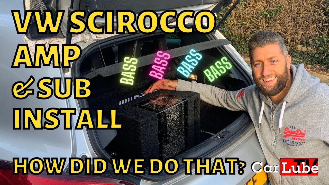VW Scirocco Subwoofer Boot-box & Amplifier Install - How to - Tutorial