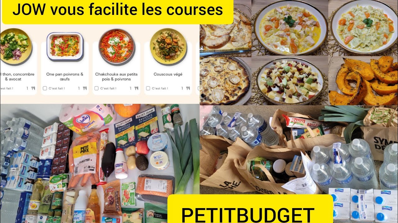 Je fais mes courses avec JOW/ Batch-cooking+ retour de course Mars 2026