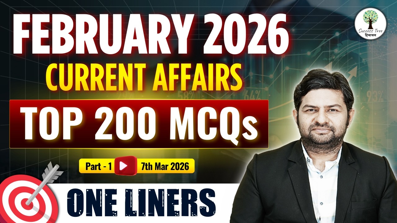 Current Affairs 2025 | HPAS, Naib Tehsildar & Allied | HP Govt. Exams | 7th Mar 2026