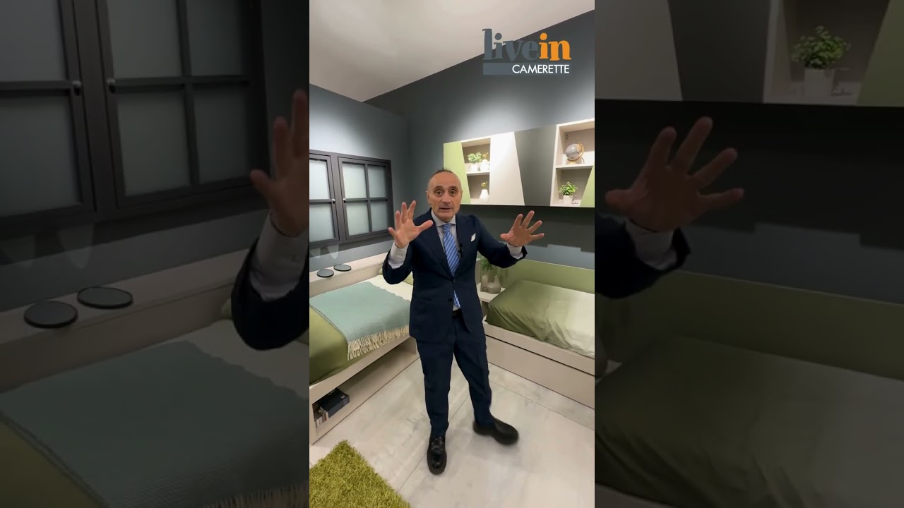 Cameretta Salvaspazio a 3 letti