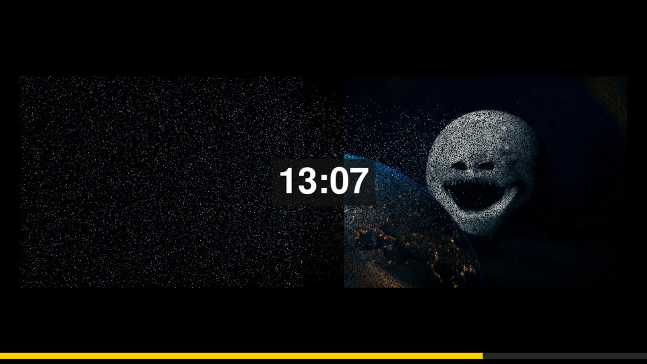 The Moon wakes up (cosmic horror/astrophobia animation) 45 Minutes | PixelFlow Timer