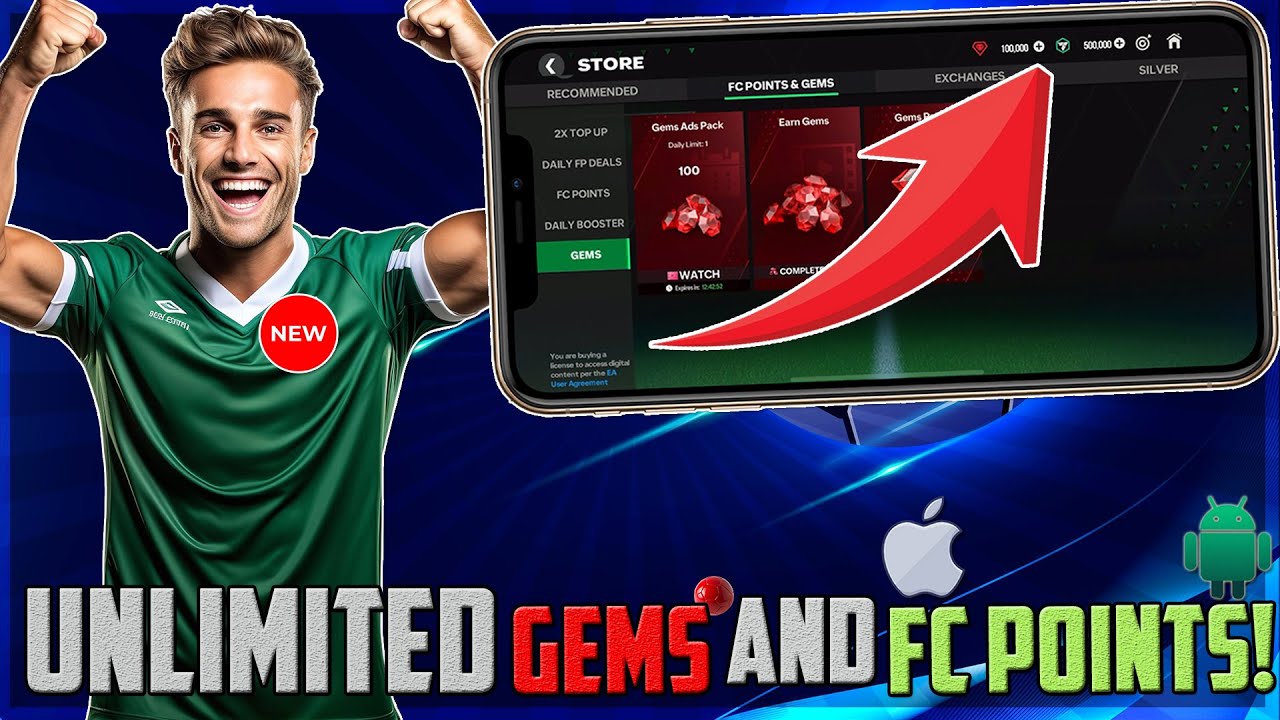 FC Mobile 26 Hack/Mod Apk - How to Get FC Mobile Unlimited Points and Gems Free (iOS, Android)