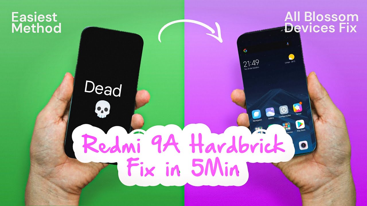 Redmi 9A Hardbrick Fix in 5 Minutes | Easiest Method 100%  Fix | Dandelion Blossom.
