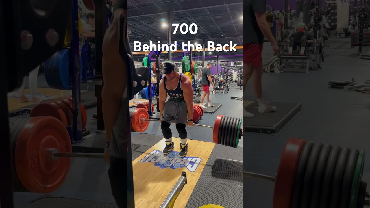 🤯 700 lb BEHIND BACK DEADLIFT