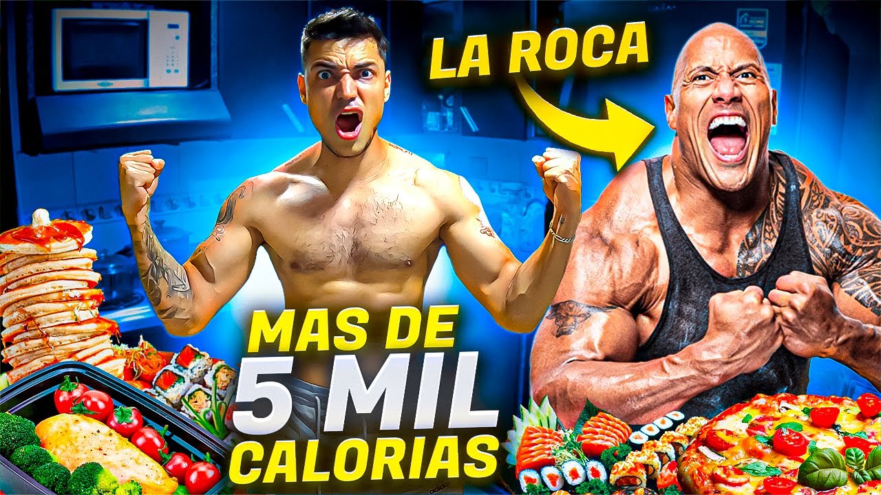 COMO LA DIETA DE LA ROCA POR 1 DIA *Muy Difícil* - TATTOXTREME