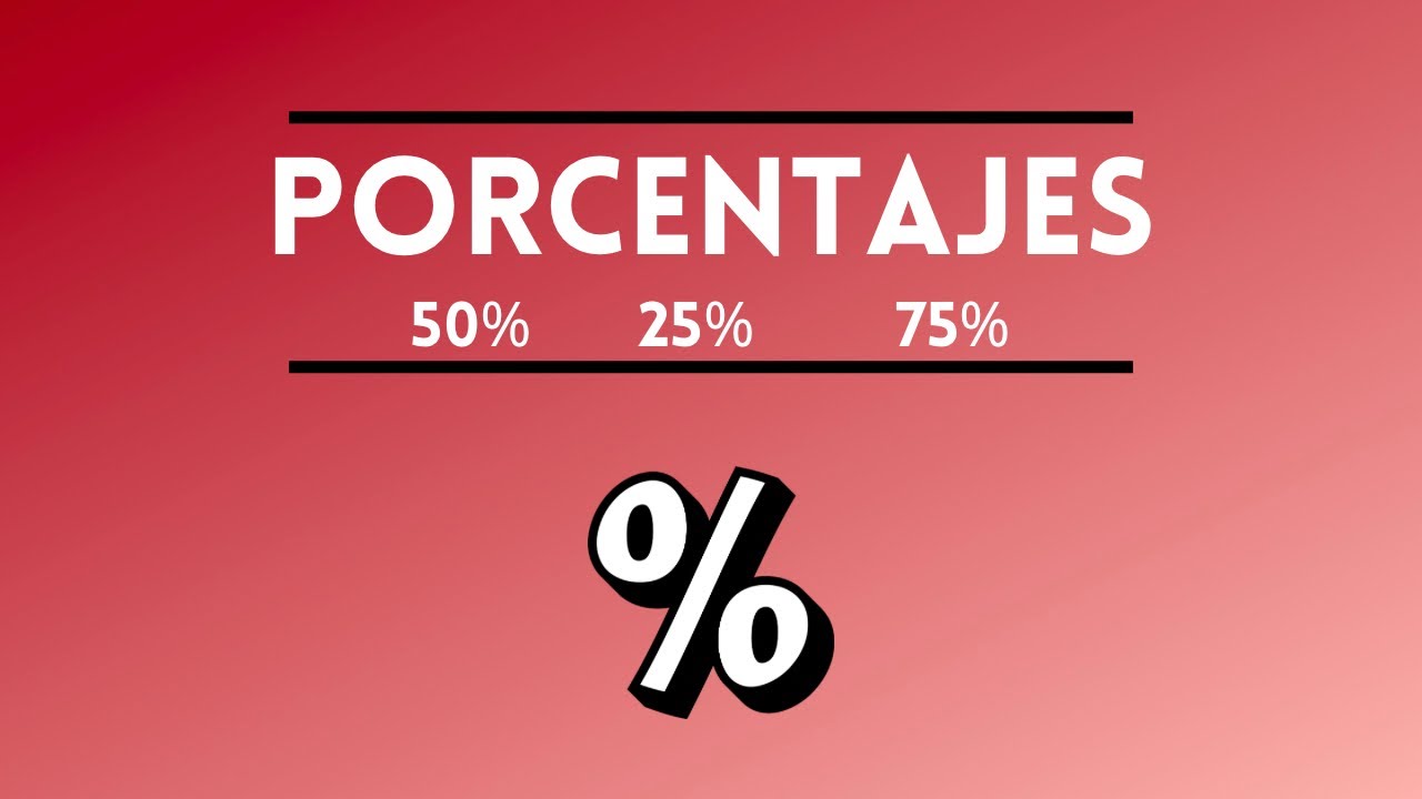6. PORCENTAJES.50%, 25%, 75%