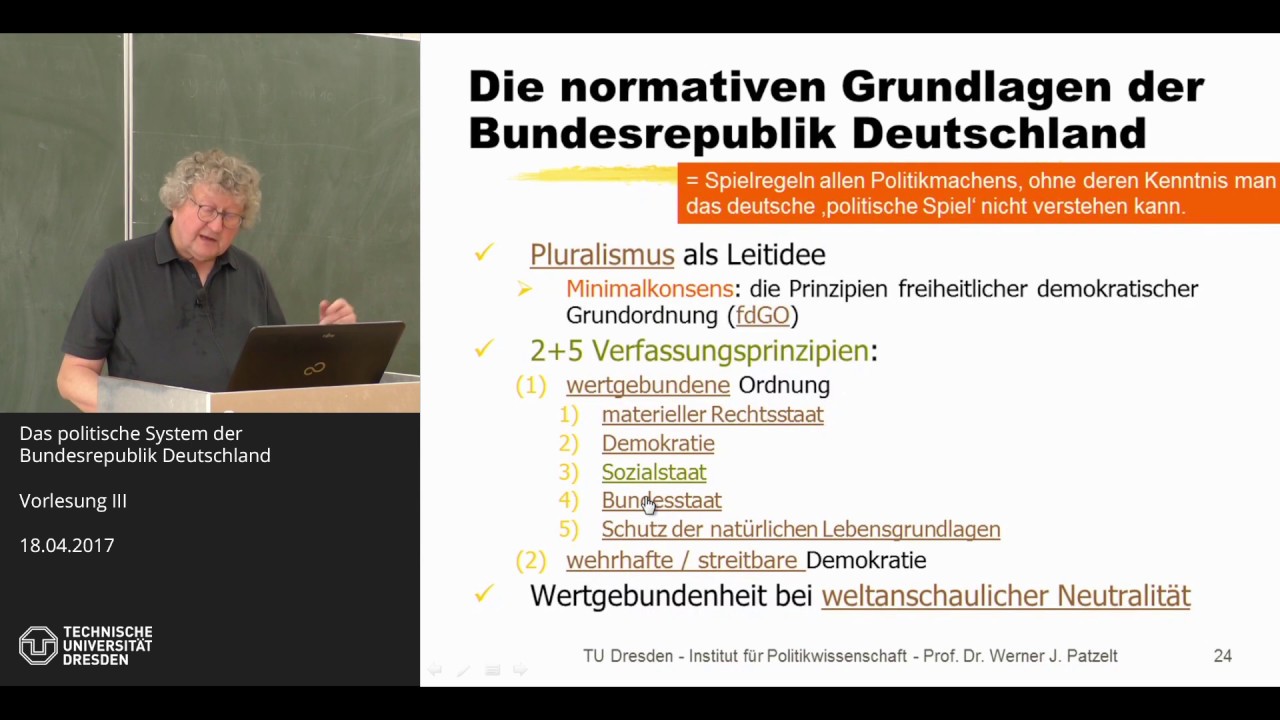 Historische und normative Grundlagen der BRD - Teil 3/3 - Prof. Dr. Werner J. Patzelt
