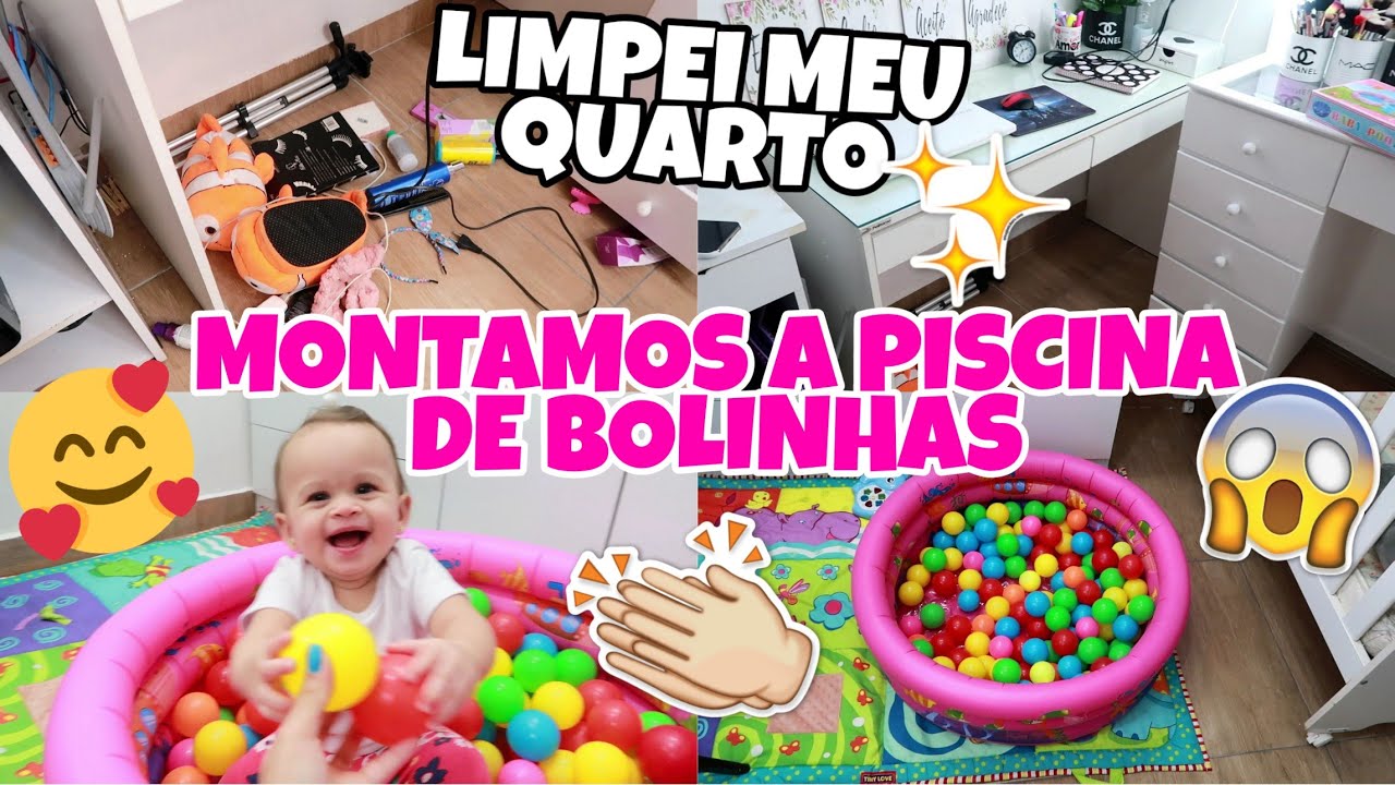 ORGANIZEI MEU QUARTO | MONTAMOS UMA PISCINA DE BOLINHAS PARA A BEBÊ