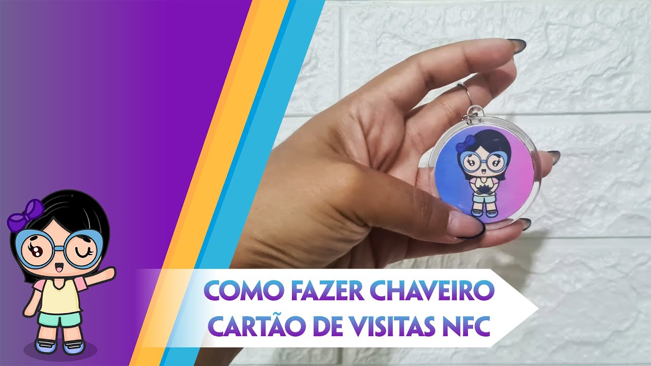 Como fazer um Chaveiro Cartão de Visitas NFC
