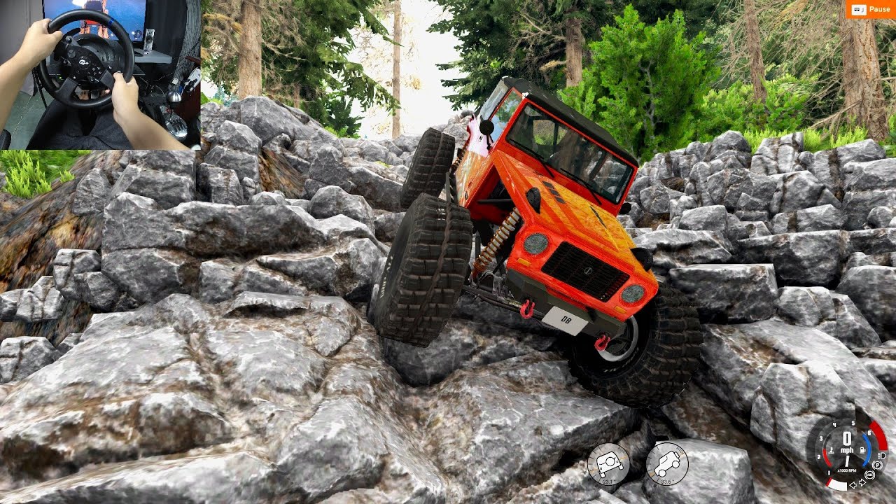 Hopper Gecko Rock Crawl BeamNG.Drive - Thrustmaster T300RS GT