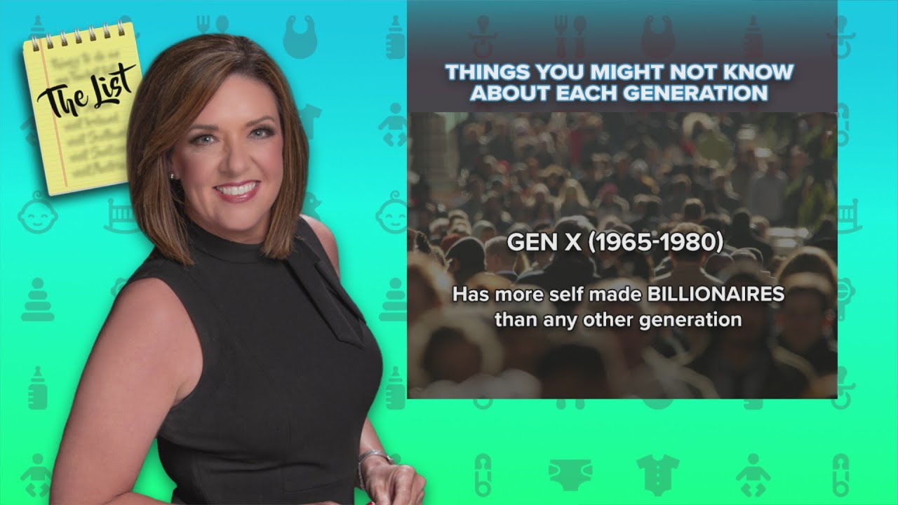 The List: Things you might not know about each generation