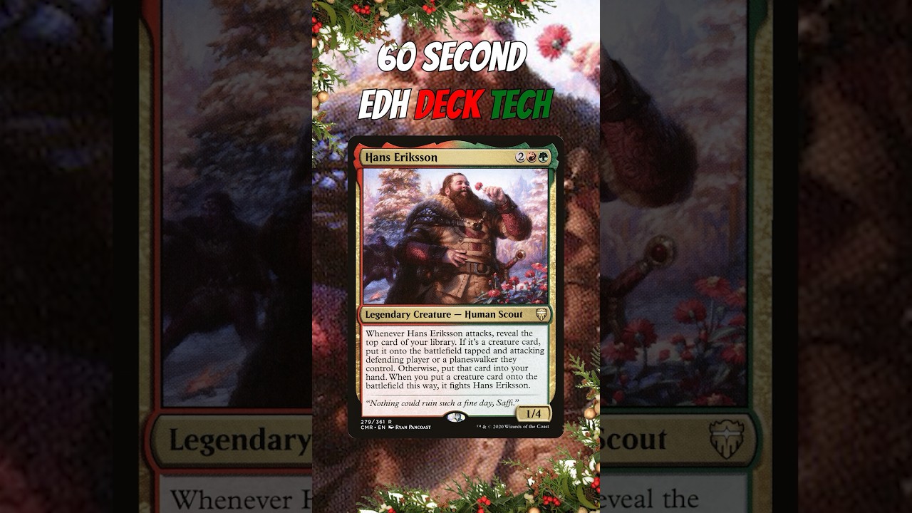 Hans Eriksson 60 Second EDH Deck Tech #edh #magicthegathering #commander #mtg