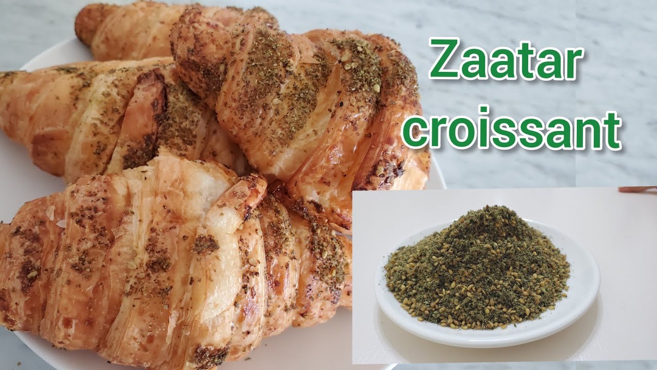 Zaatar Croissants || How to make perfect thyme Croissants. Homemade Croissants