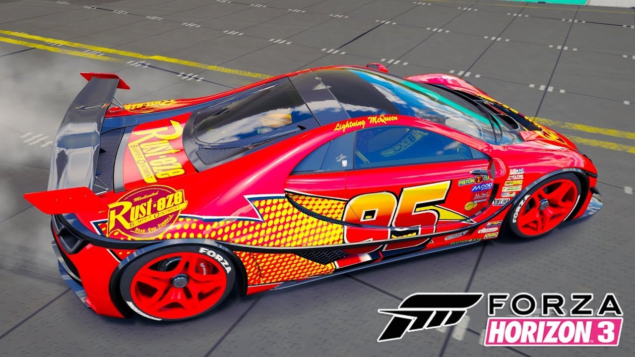Relâmpago Mcqueen Spania Linda Jogo Forza Horizon 3 Gameplay - Carros 3