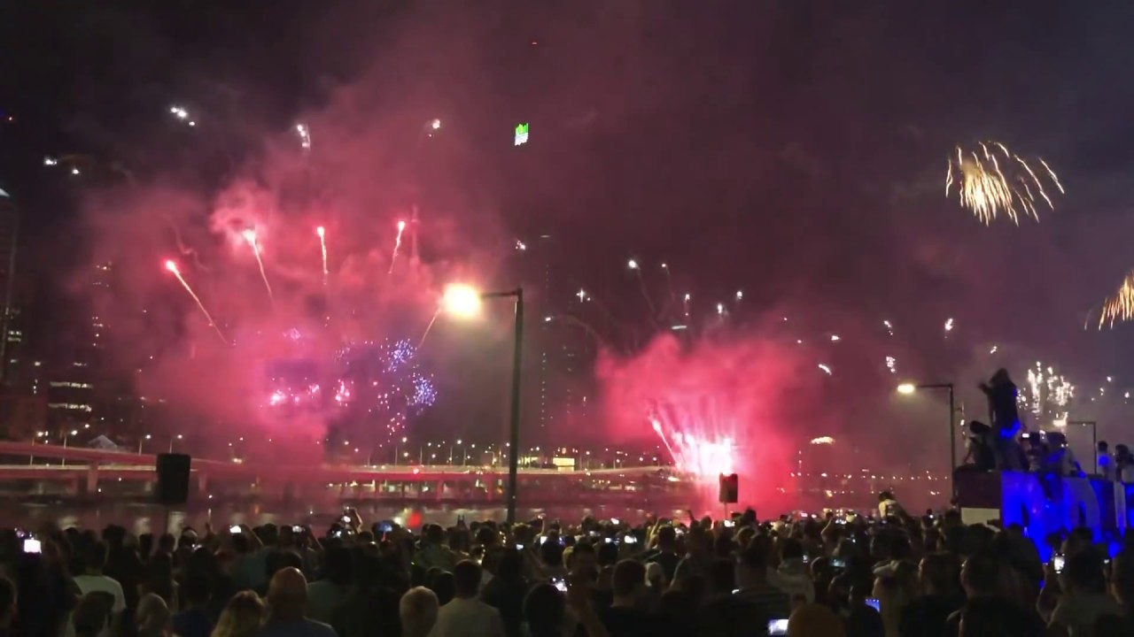 Brisbane New year fireworks of 2019