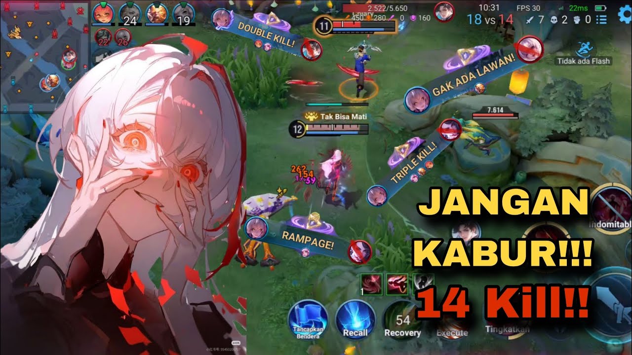 UMBROSSA TERLALU OP?! SOLO RANK 14/2/1 - UMBROSA GAMEPLAY | HONOR OF KINGS