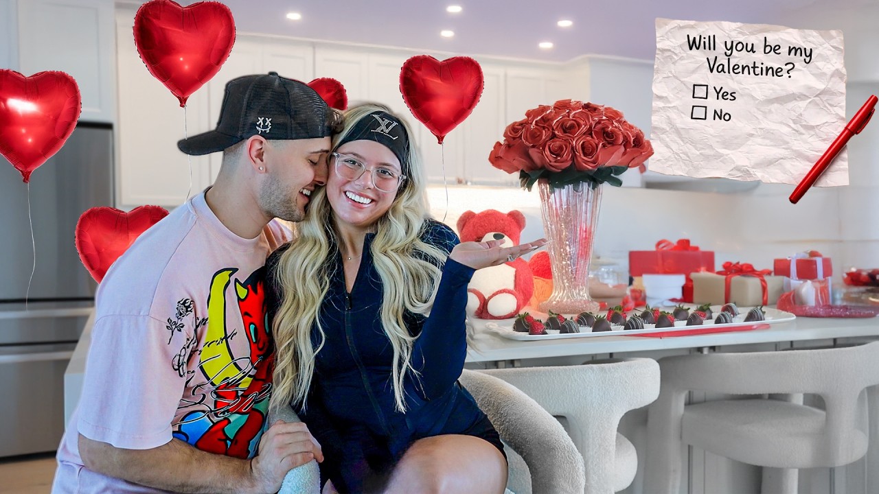 SURPRISING MY WIFE FOR VALENTINES DAY!! *she cries* 