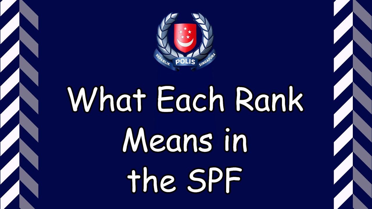 What Each Rank Means in the SPF