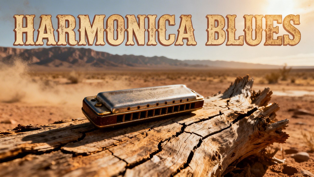 Acoustic Harmonica Blues – Lonely Road at Midnight