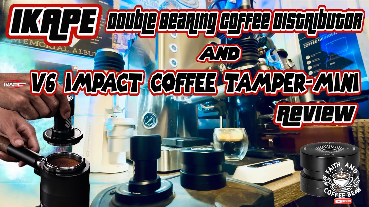 IKAPE V6 Impact Coffee Tamper-Mini & Double Bearing Coffee Distributor Review Espresso on gemilai
