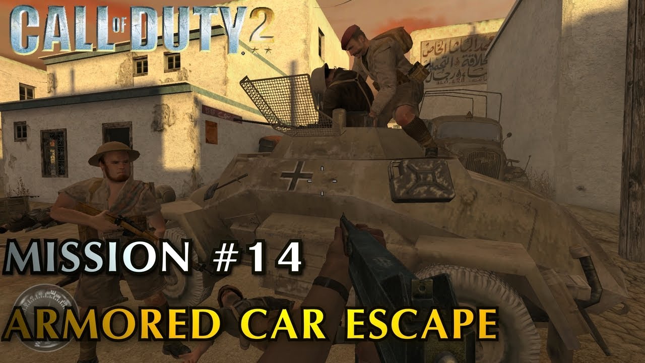 Call of Duty 2 - Mission #14 - Armored Car Escape (British Campaign) (Veteran)