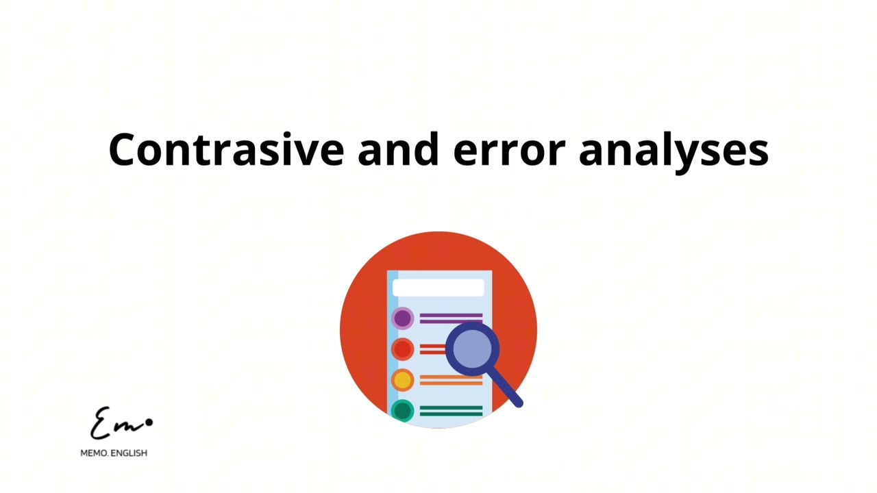 شرحcontrastive and error analyses#methodology