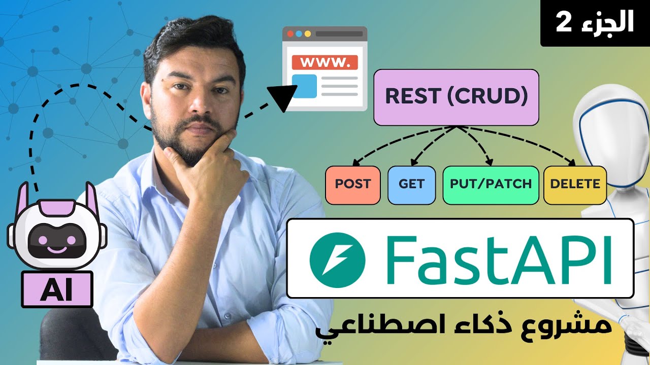 تعلم FastApi | تعلم RESTful وقم بإنشاء وتدريب أول ذكاء اصطناعي ورفعه للأنترنت مجانا! (الجزء الثاني)
