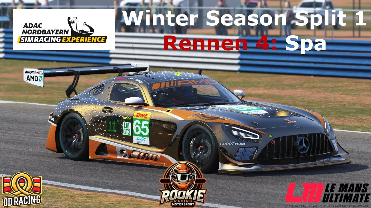 LMU - ADAC Nordbayern Simracing Experience - Rd 4 Spa - Split 1