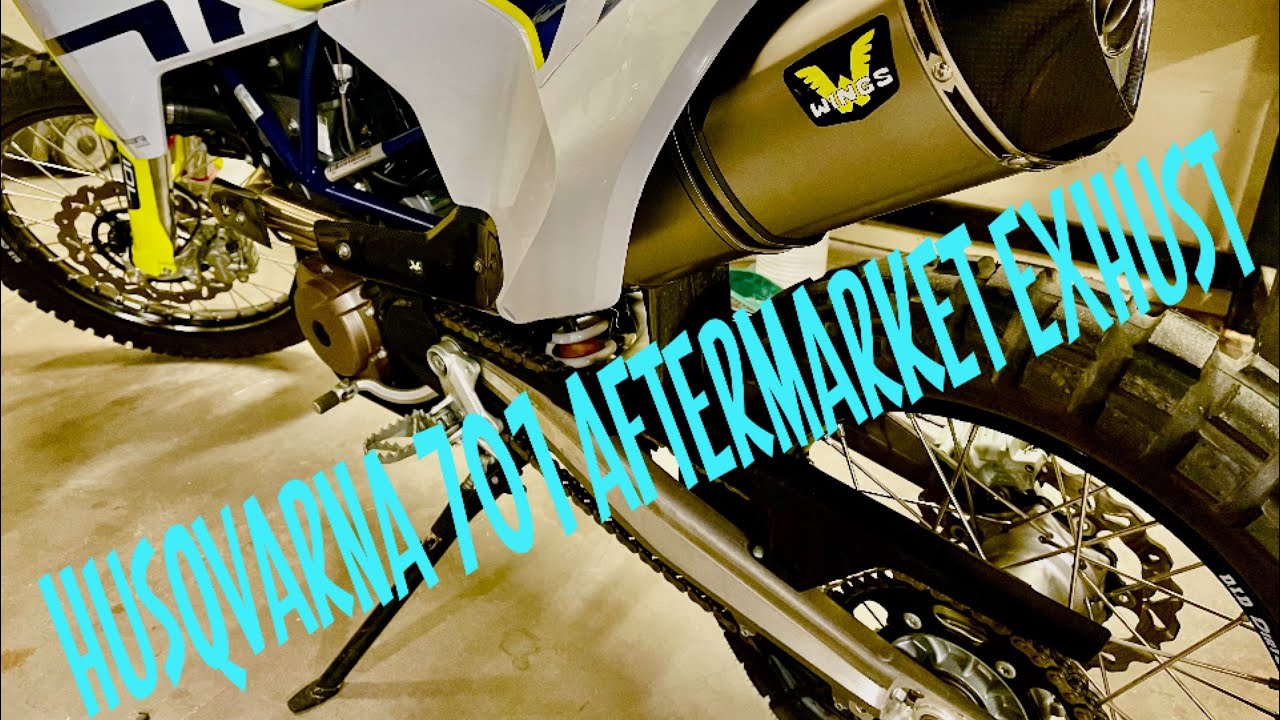 HUSQVARNA 701 AFTERMARKET EXHAUST INSTALL