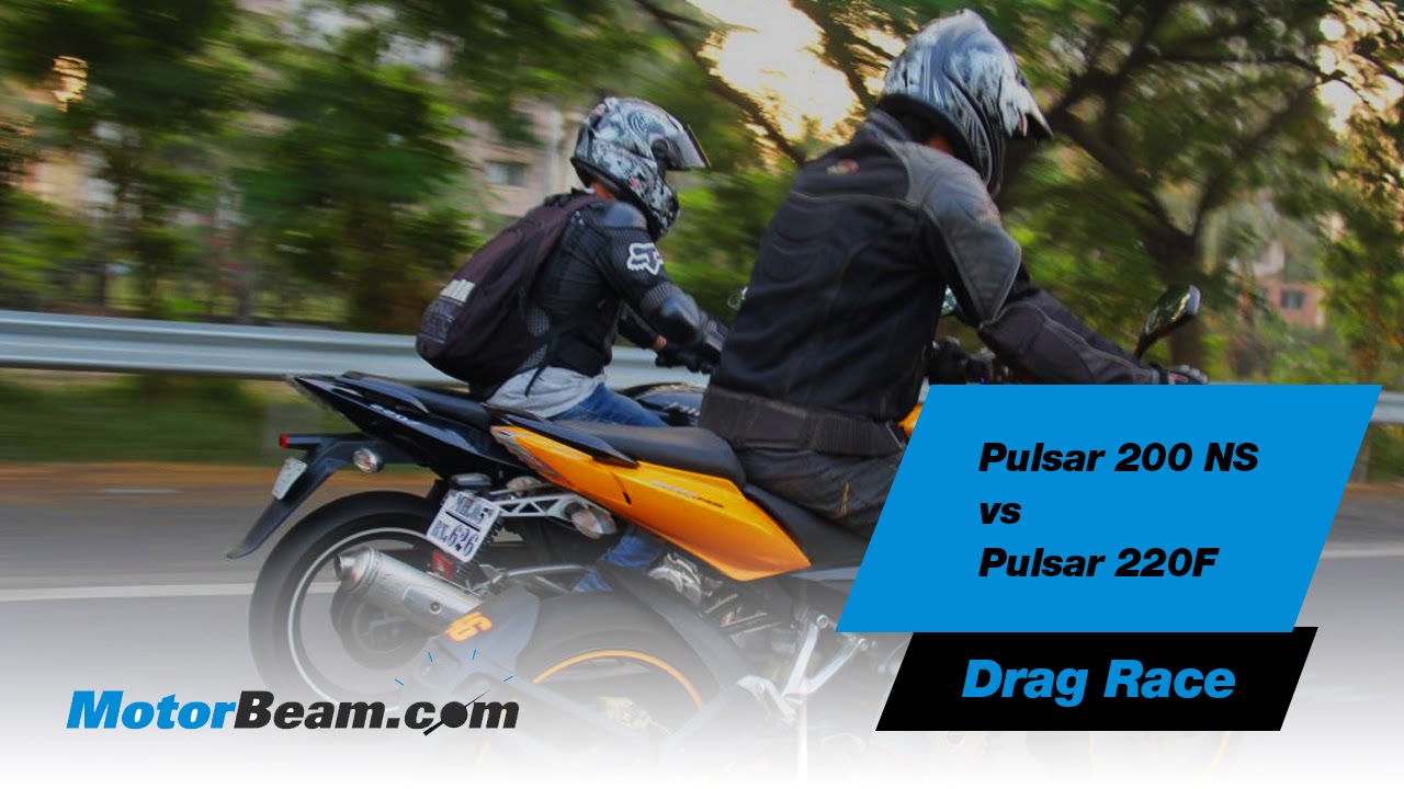 Pulsar 200 NS vs Pulsar 220F - Drag Race | MotorBeam