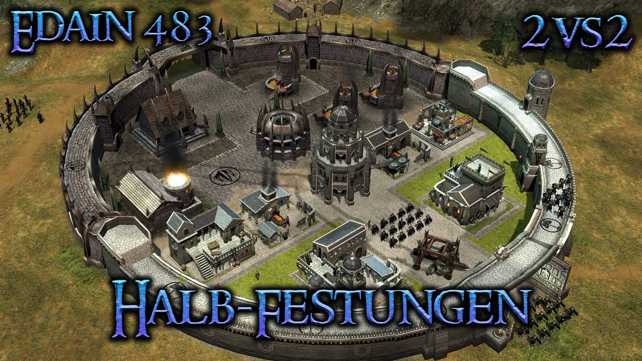Dynamische Belagerungen der Halbfestungen - 2vs2 Edain Mod 4.8.3 Schlacht um Mittelerde 2 AdH