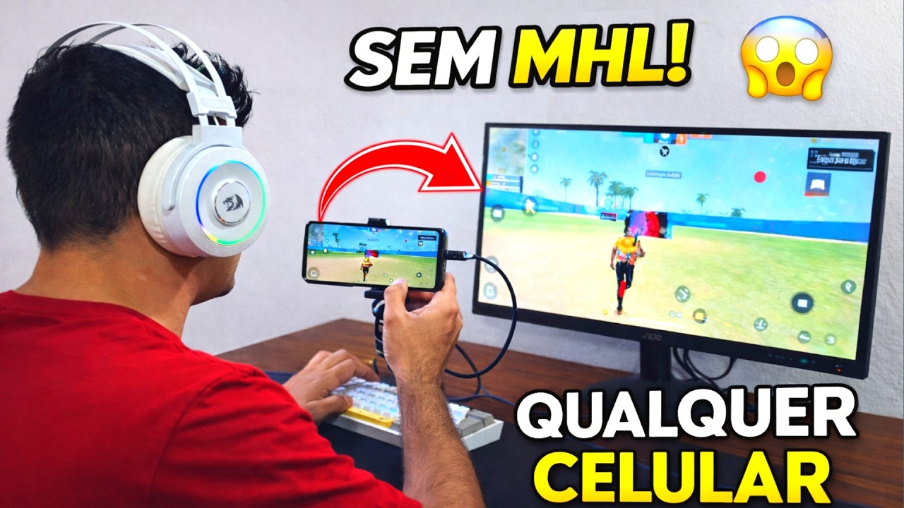 Como Conectar Qualquer Celular no Monitor SEM MHL (Cabo LD39) 🔥