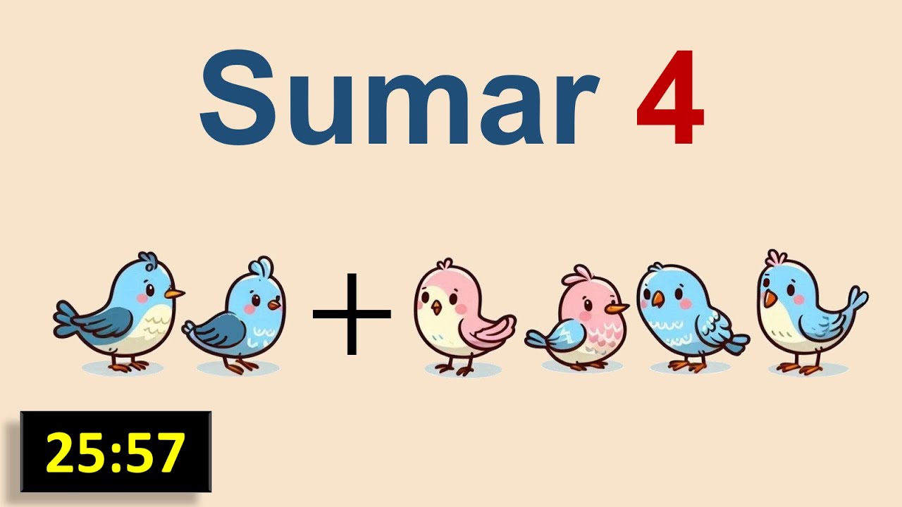 📘 Aprende a Sumar +4 | Matemáticas Divertidas para Niños