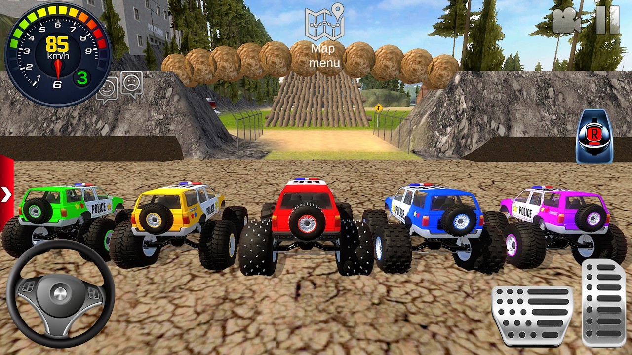 Impossible Off-Road Monster Truck Driver Racing #4 - Police Dirt Car Mud Driving - Android GamePlay