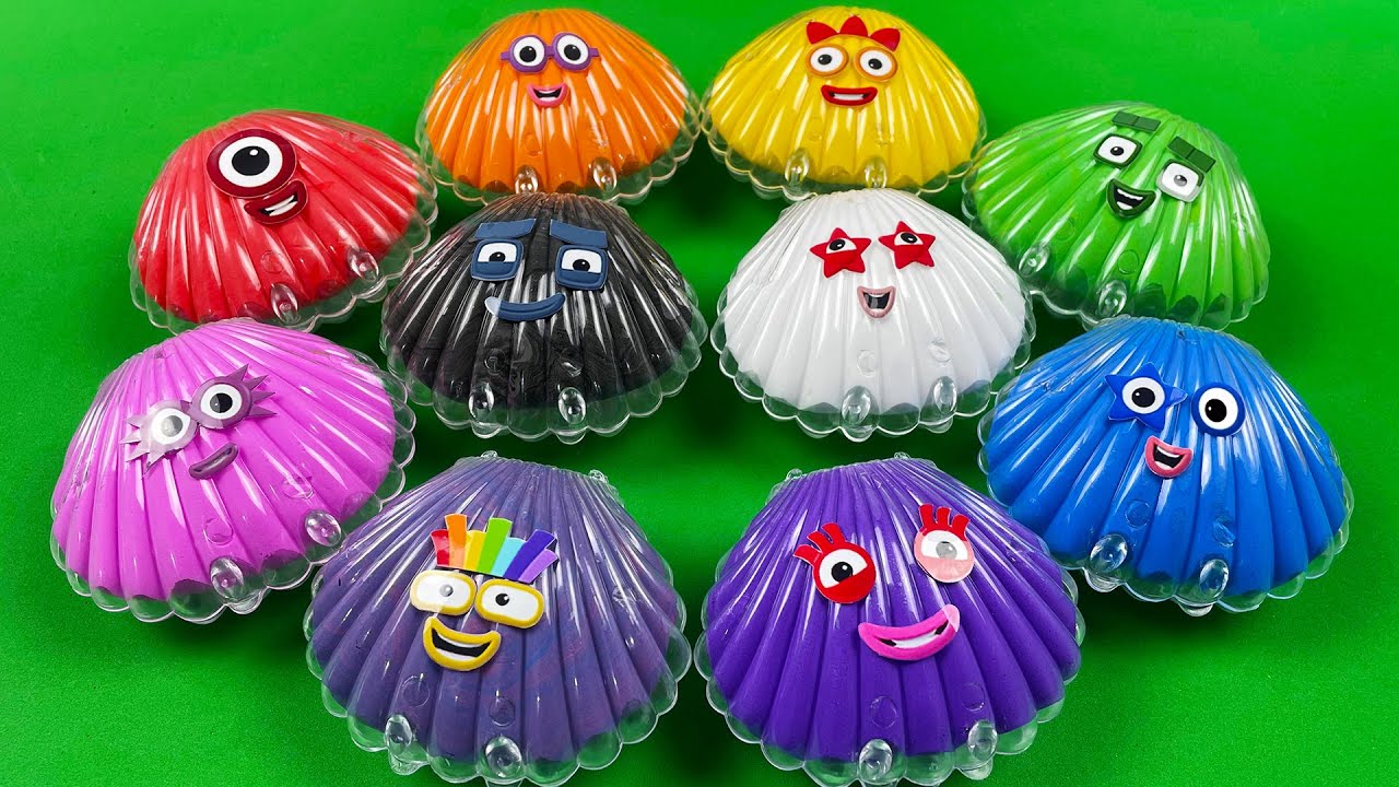 Numberblocks – Looking CLAY with Seashell! Satisfying Clay Coloring, ASMR