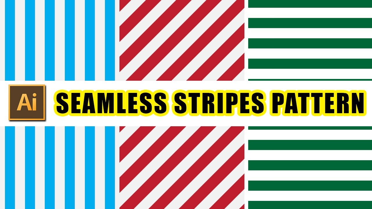 Seamless Stripes Pattern - Adobe Illustrator