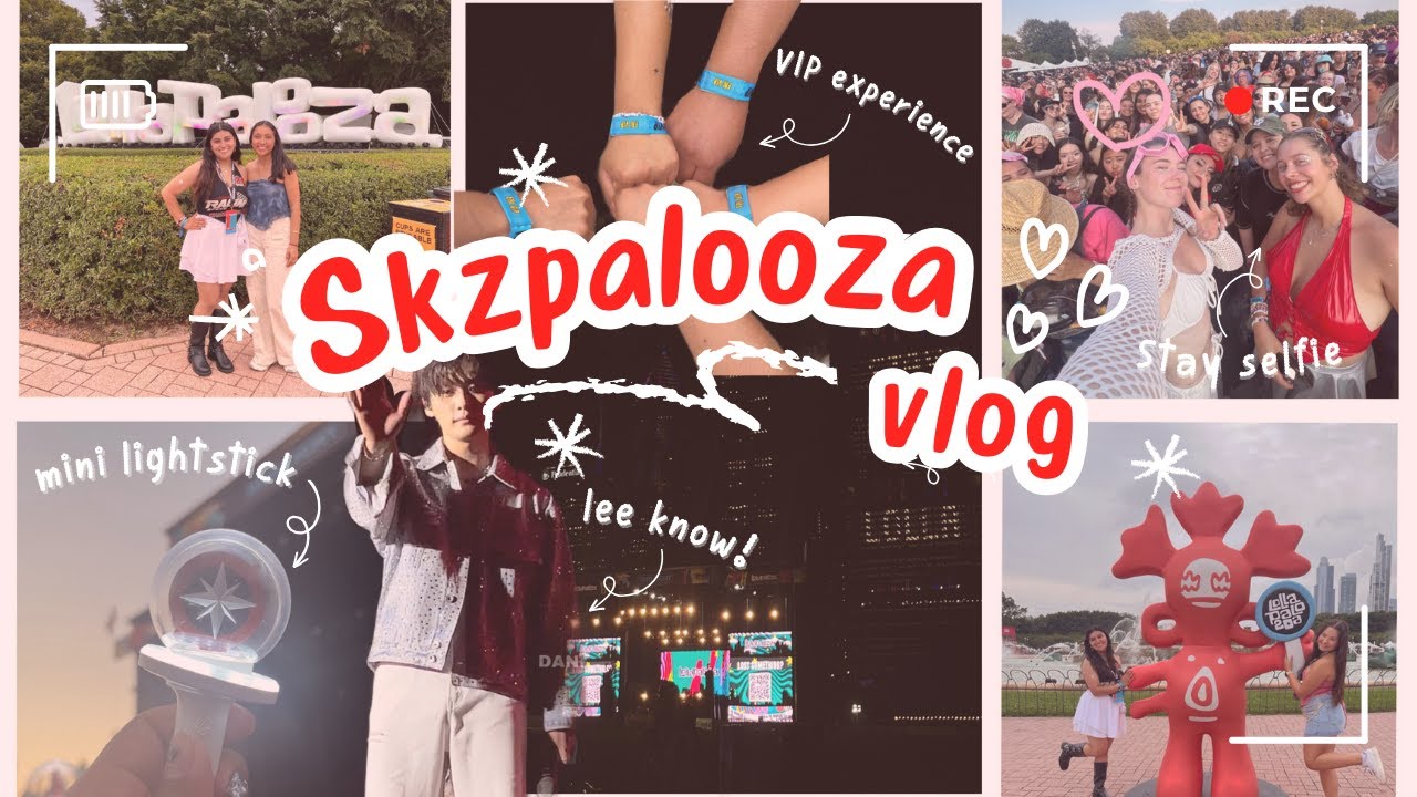 SKZPALOOZA VLOG ✧.*❤️  lollapalooza in chicago, vip experience, stray kids, etc.