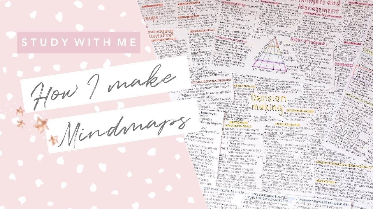 how i make mindmaps! 💭 | study with me
