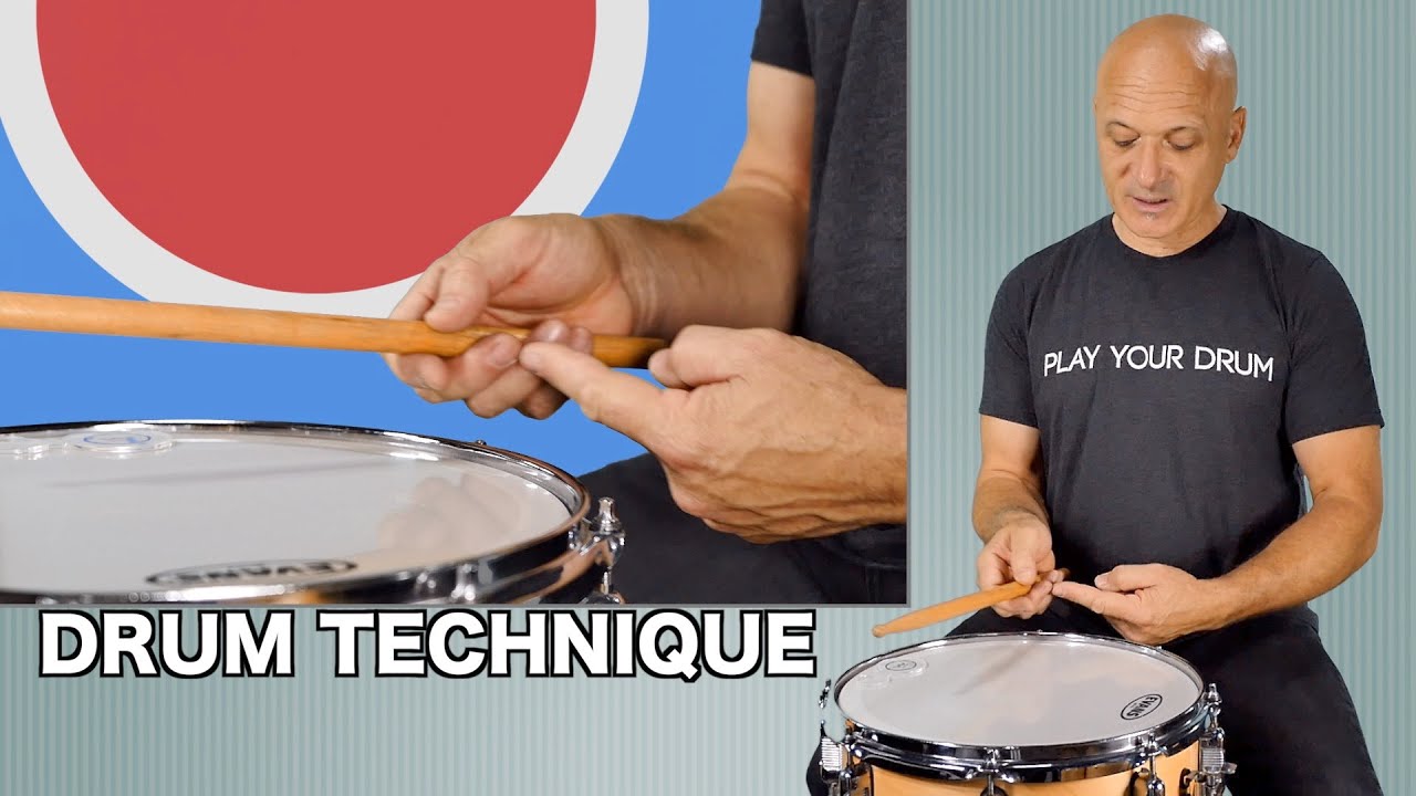 E  - Snare Drum Tutorial -  How to Hold Sticks, Single and Double Strokes