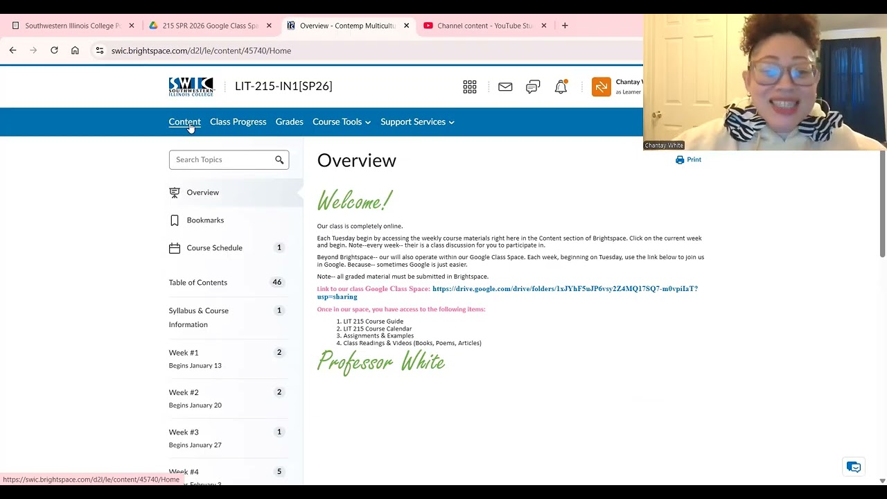 LIT 215 Week #1 Overview