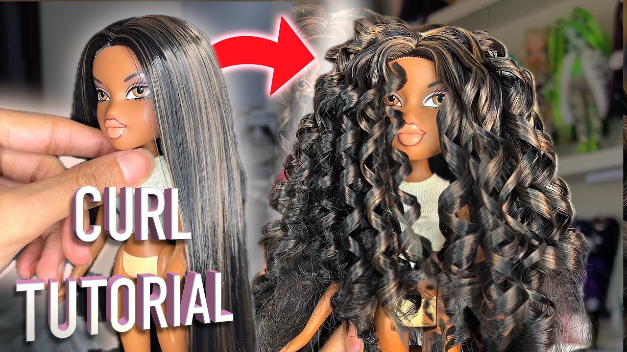 TUTORIAL! | How To Curl NYLON Doll Hair ➰ (3 easy methods)