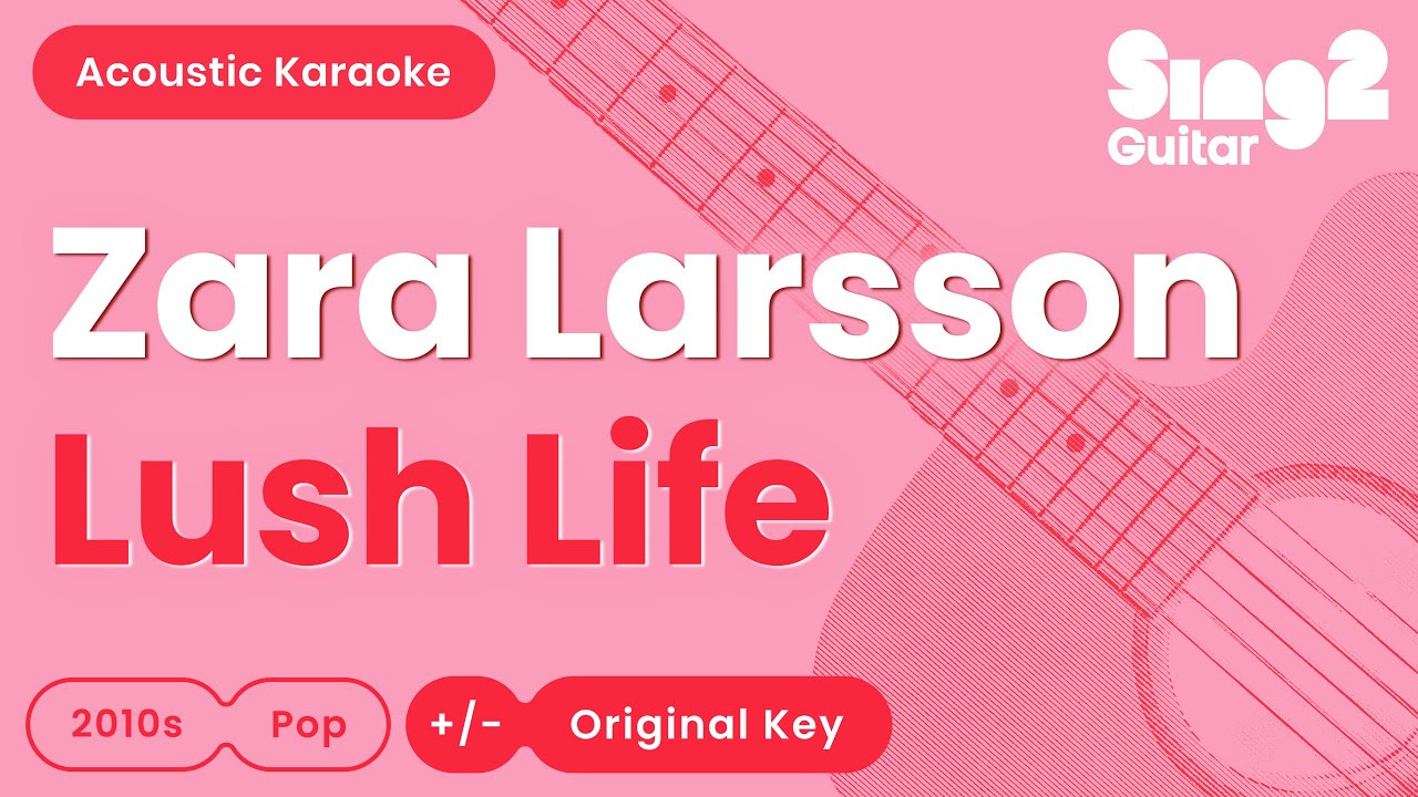 Zara Larsson - Lush Life (Acoustic Karaoke)