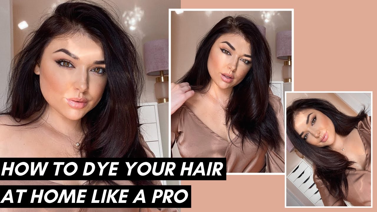 HOW I DYE MY HAIR AT HOME DURING QUARANTINE - CHOCOLATE BROWN HAIR 2020 | Chloe Zadori