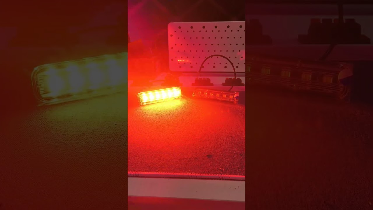 H6 dual color lights, Red/White, Blue/White  