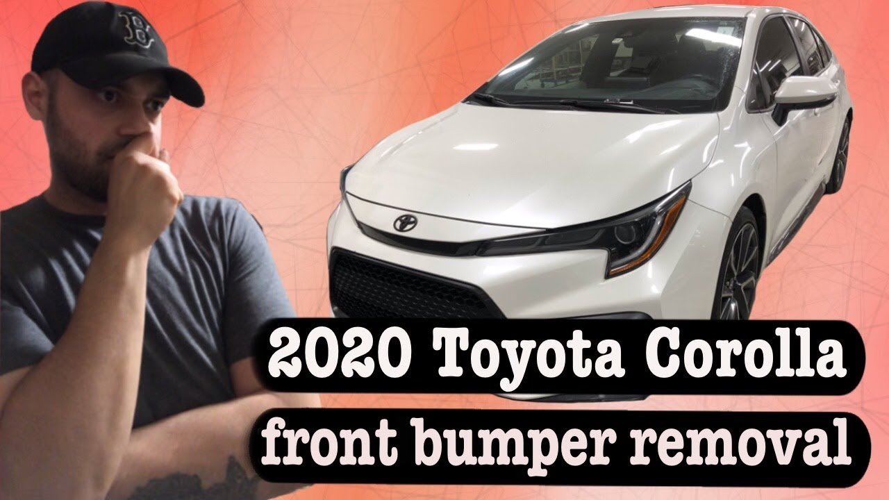 2020 Toyota Corolla front bumper removal