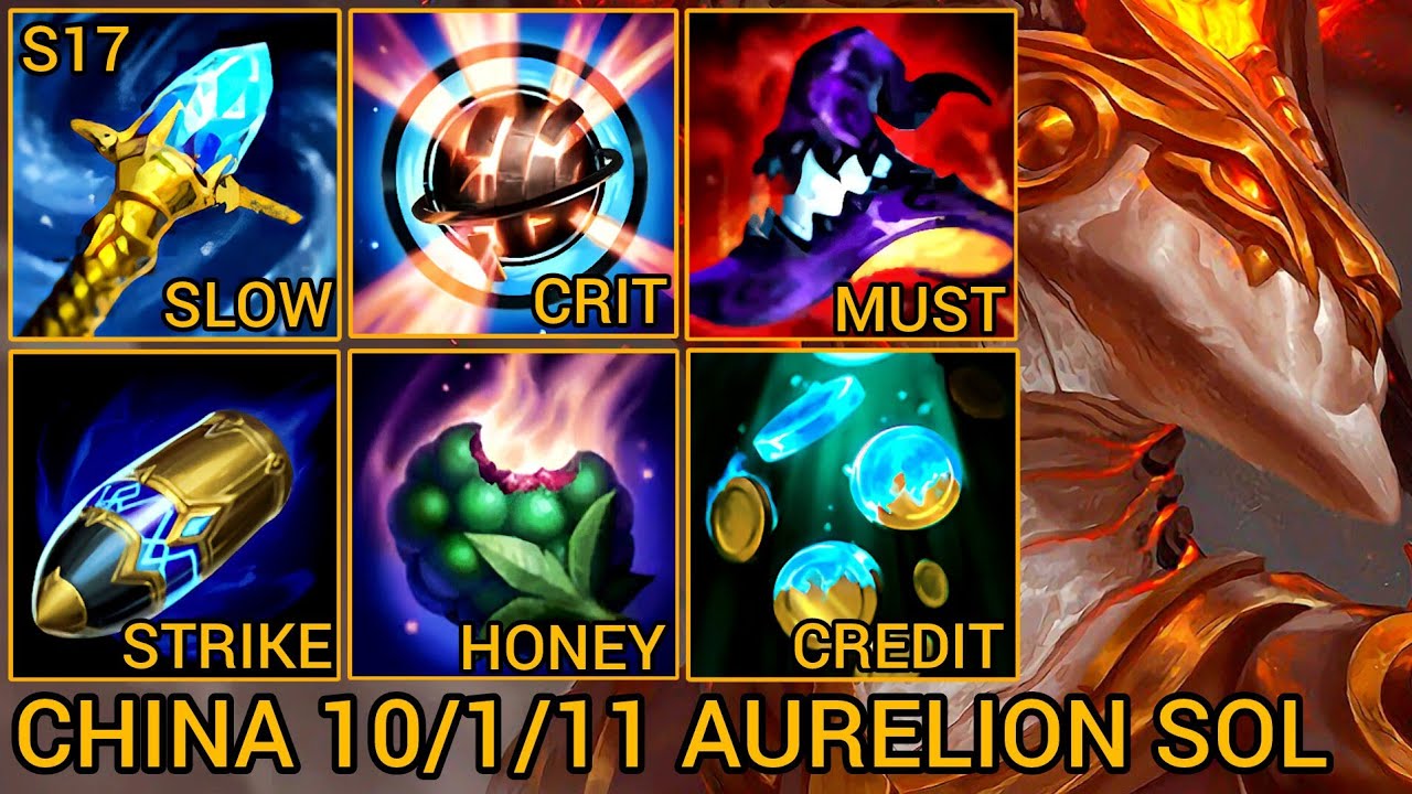 Sovereign 768 Aurelion Sol MVP 10/1/11 - China Server Wild Rift Best High Tier New Build Season 17