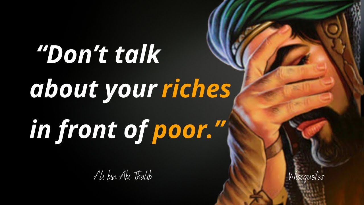 Imam Ali Quotes on Friendship, Love, Knowledge & Life || Hazrat Alī , wisequotes