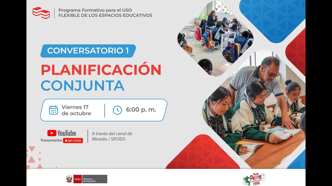 Conversatorio 1: Programa formativo para el uso flexible de los espacios educativos